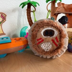 Adorable Brown and Tan Stuffed Coconut Toy Moana-inspired
